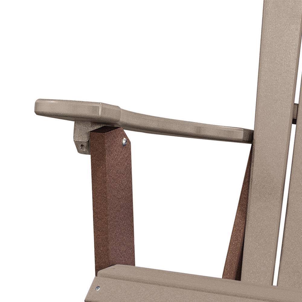 Weatherwood Tudor Brown Folding Adirondack Chair P7203
