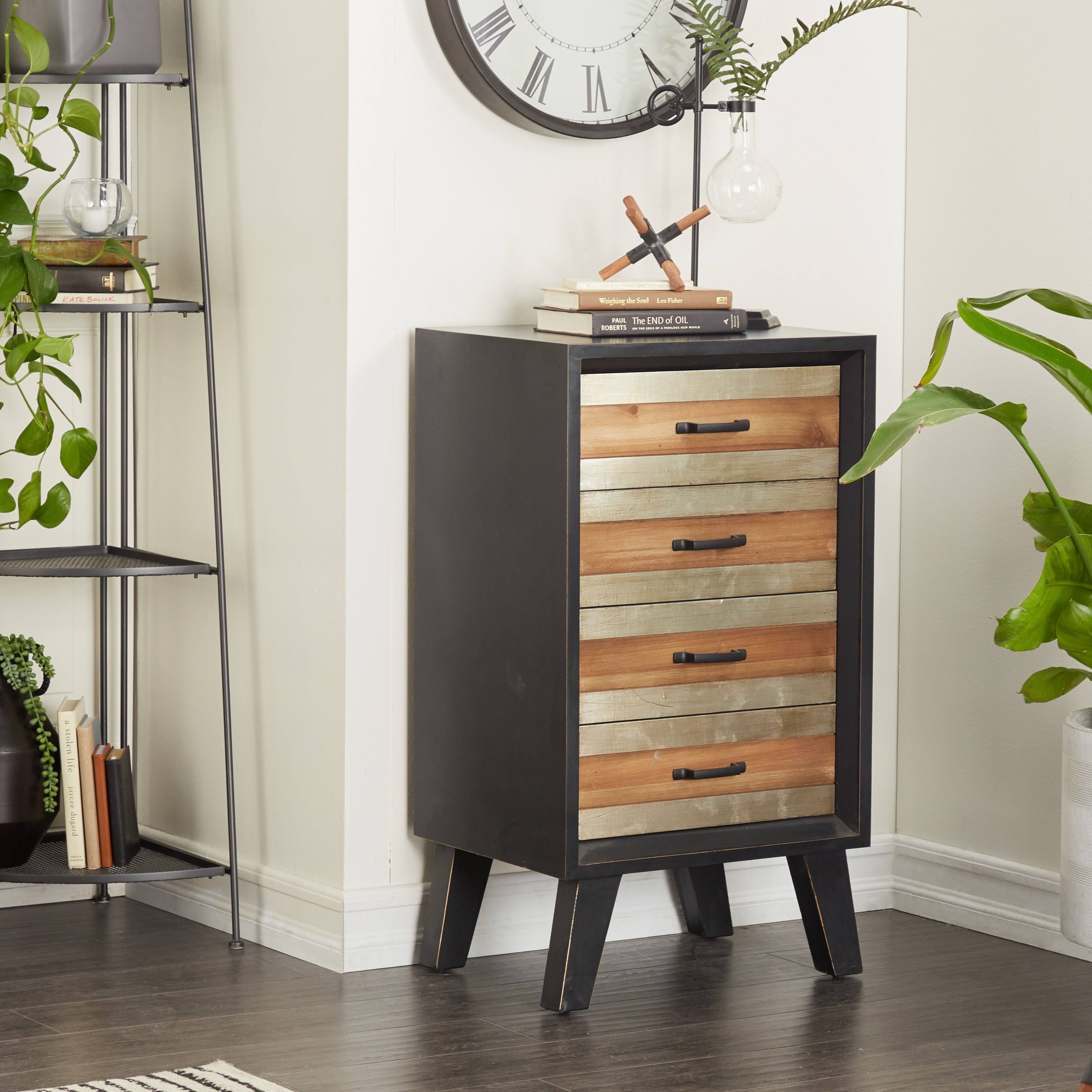 Black MDF Cabinet R500056