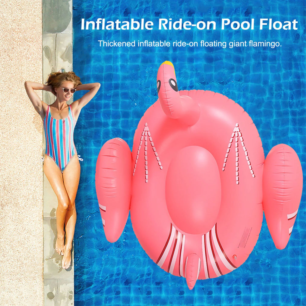 Inflatable Flamingos Pool Float I879368