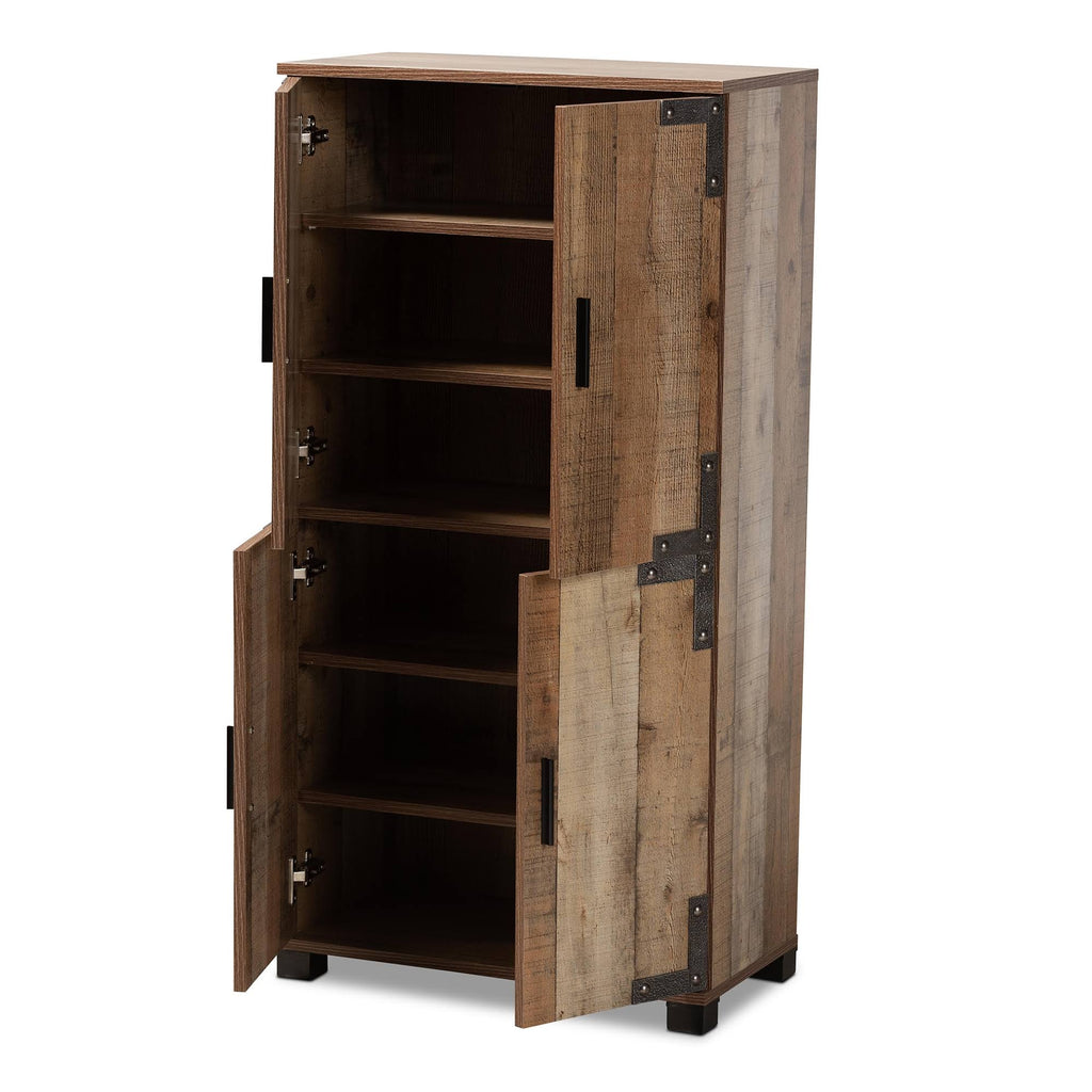 4-Door Wood Shoe Cabinet Z6169