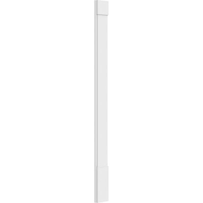 Smooth PVC Pilaster with Capital and Base (Pair) J3820