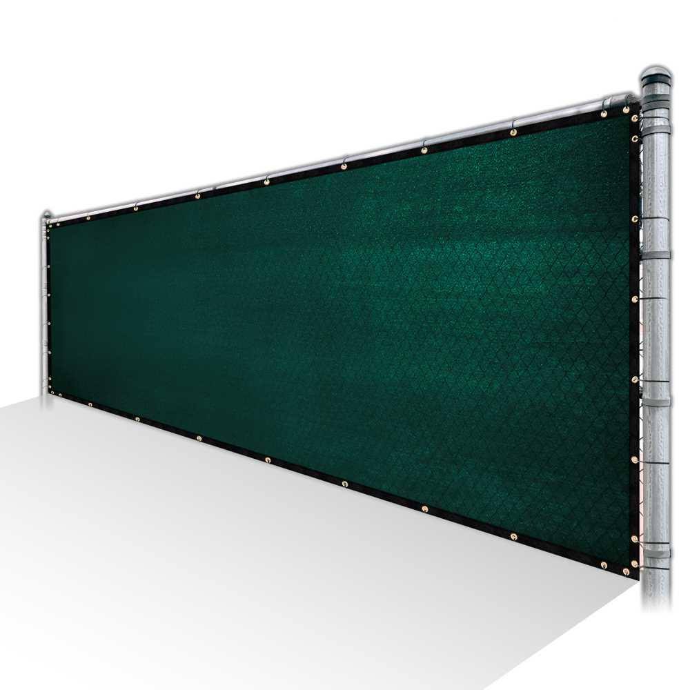 Green Privacy Fence Screen HDPE Mesh with Reinforced Grommets J6898