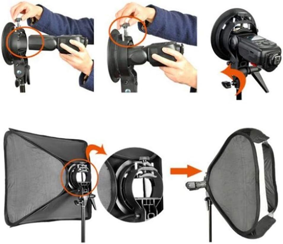 31x31inch 80x80cm Foldable Softbox Diffuser with Bowens Mount Speedlite Bracket Pack of 2 Z81628