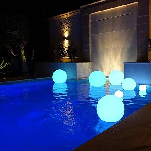 RGB Colors 12-Inch Cordless Floating Pool Light W3850