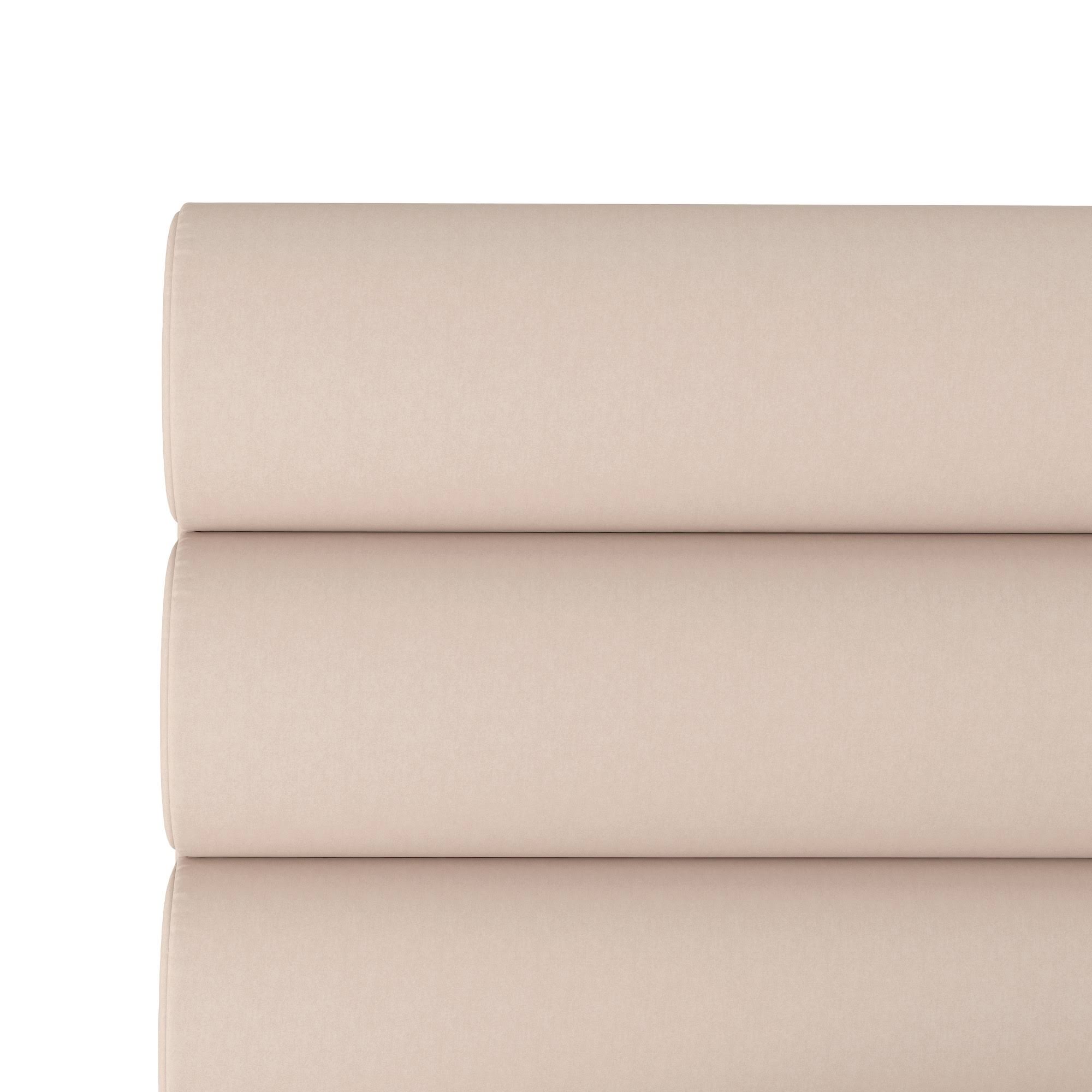 Full Velvet Ivory Bed P6079