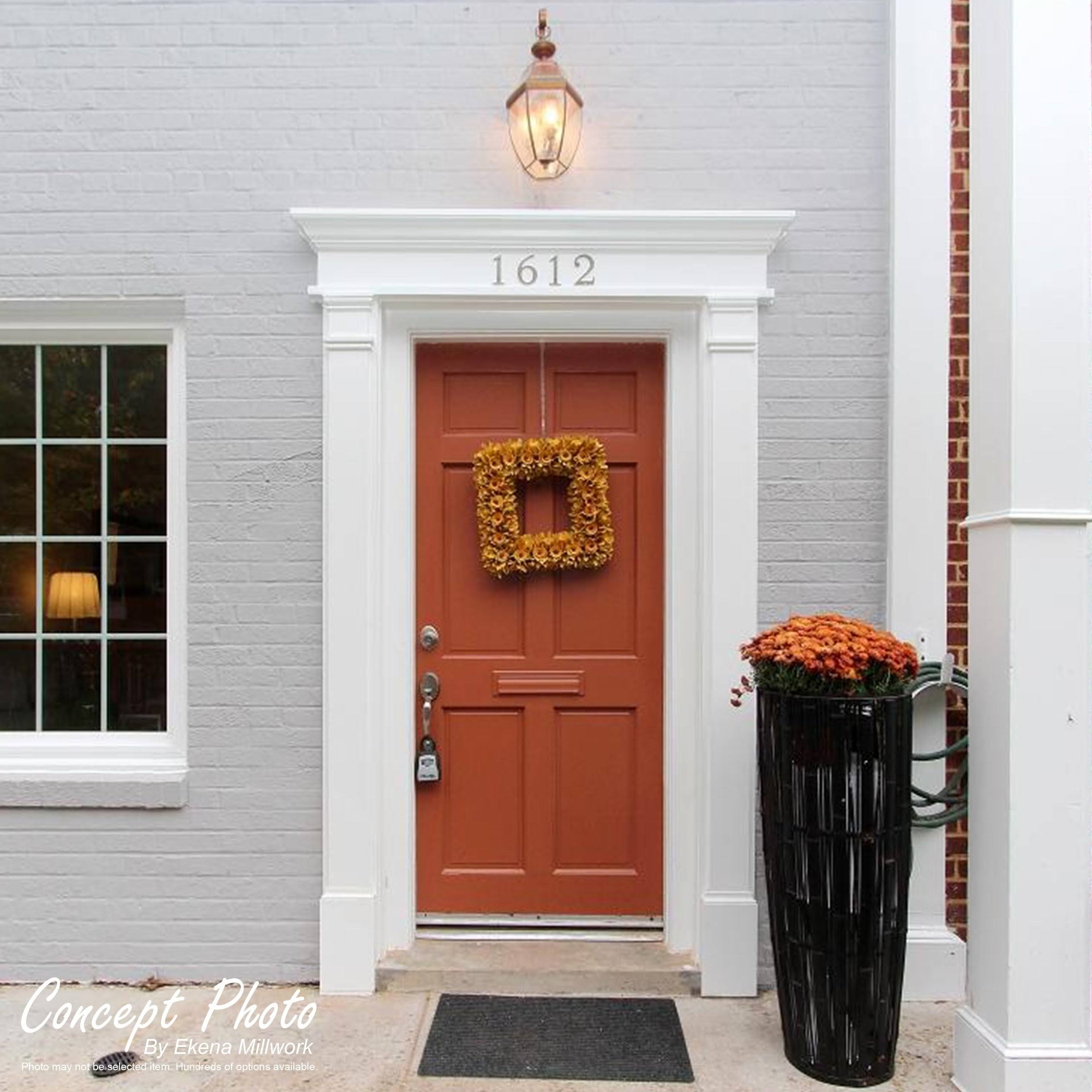 Flat Panel PVC Pilaster with Capital and Base (Pair) K172