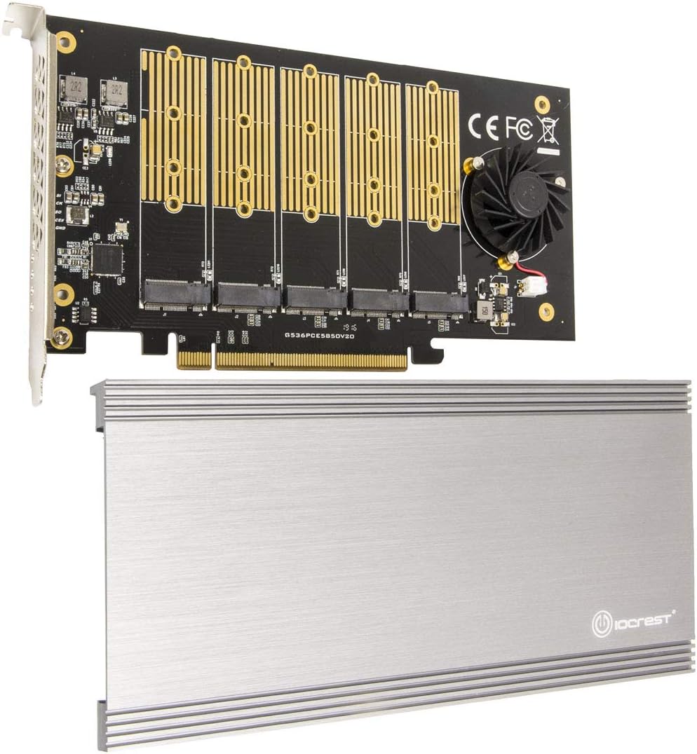 Dual M.2 NVMe Ports to PCIe 3.0 x16 Bifurcation Riser Controller X28207