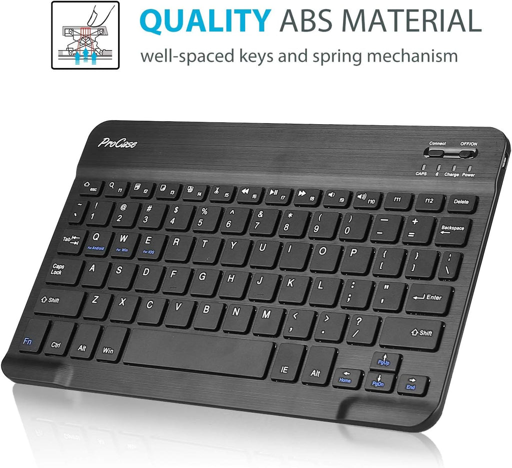 Slim PU Leather Keyboard Case for Surface Go 3, Black Pack of 2 N67935