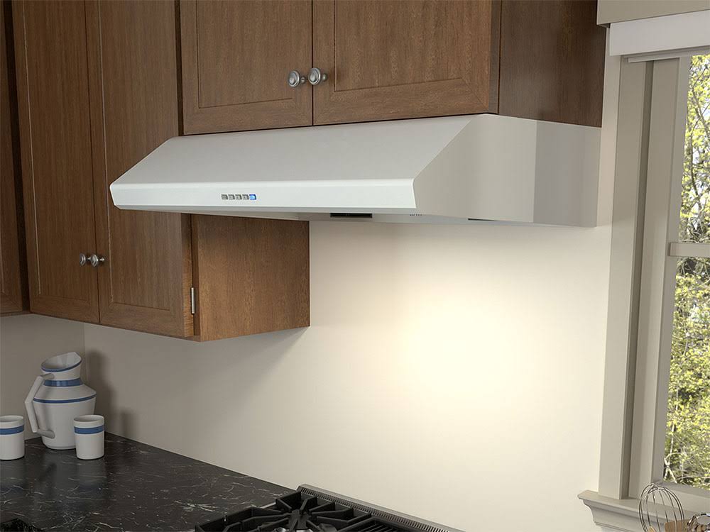 White Under Cabinet Range Hood L87195