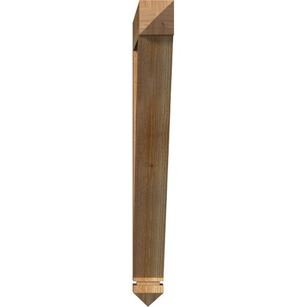 4x22W x 38x22D x 38x22H Traditional Arts & Crafts Rough Sawn Bracket, Western Red Cedar T793148