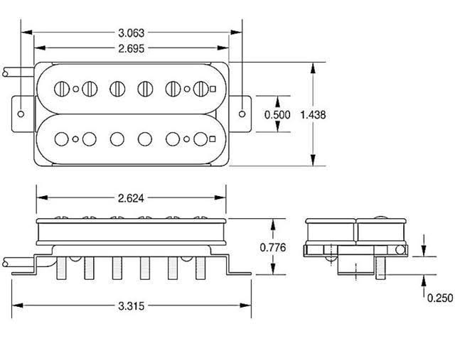 Zebra Humbucker Pickup Q15104
