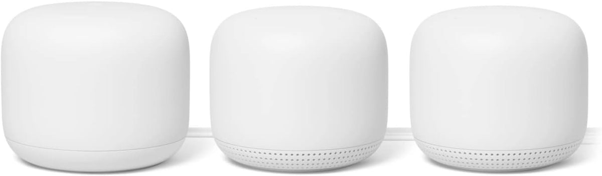 Google Nest WiFi Router 3 Pack Mesh Wi-Fi Routers (Renewed) P56530
