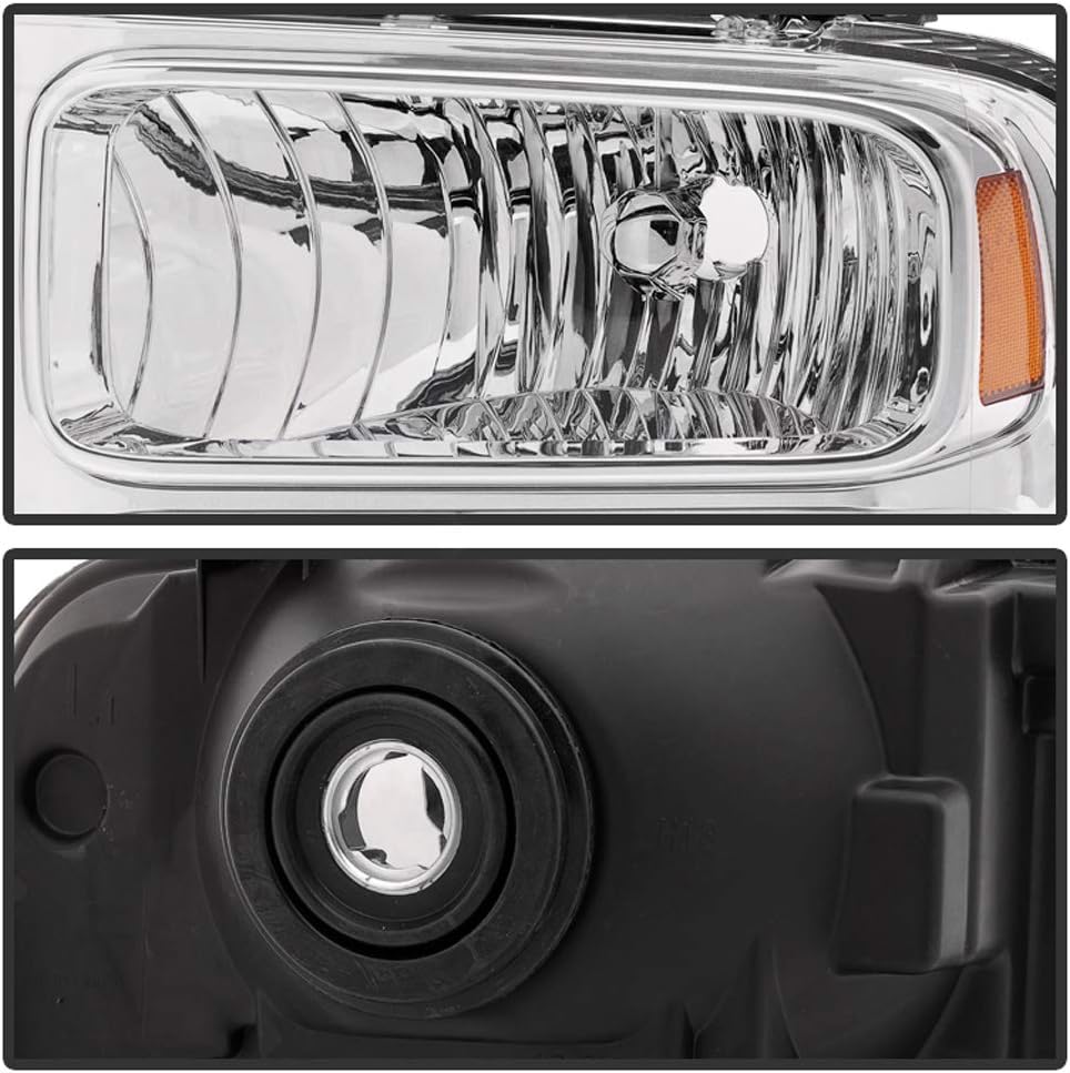 Chrome Headlights Headlamps Set Left Right R960