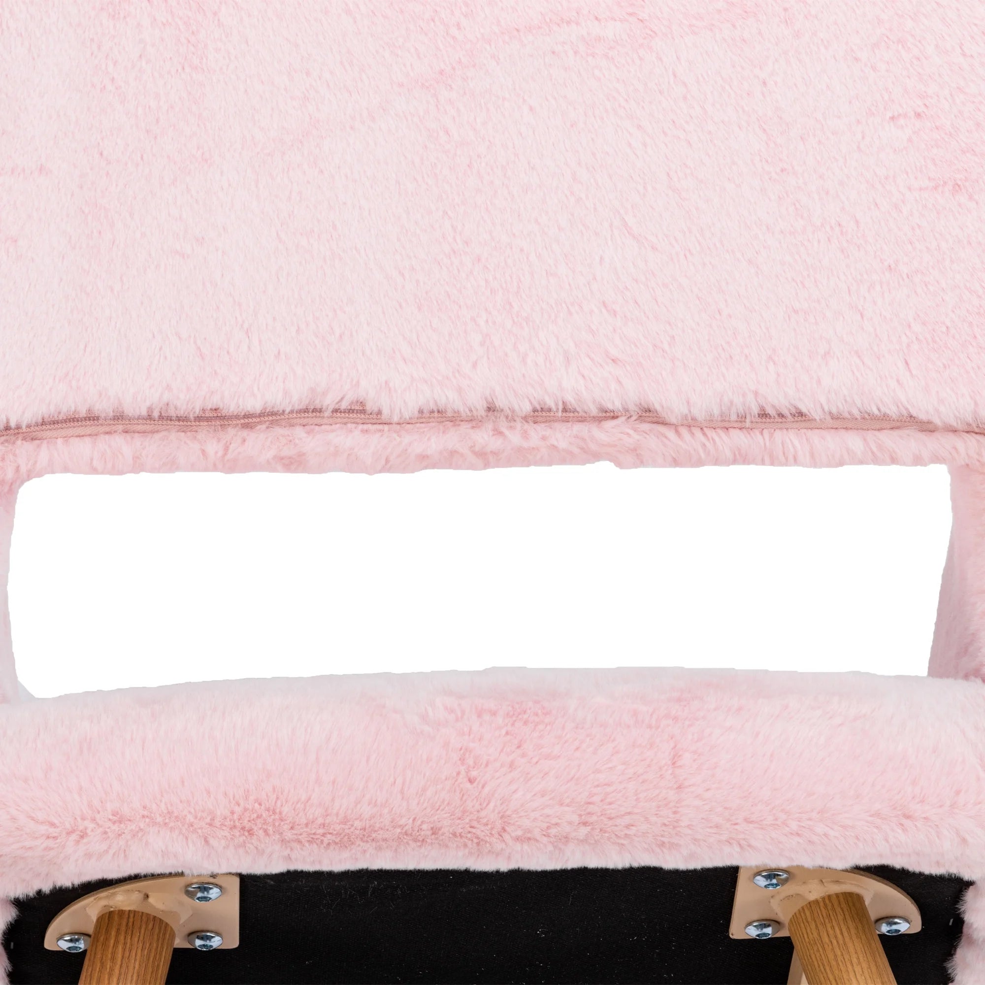 Faux Fur Dining Chairs with Solid Steel Leg A191