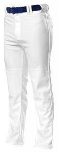 White Extra Large Baggy Cut Baseball Pant V1796