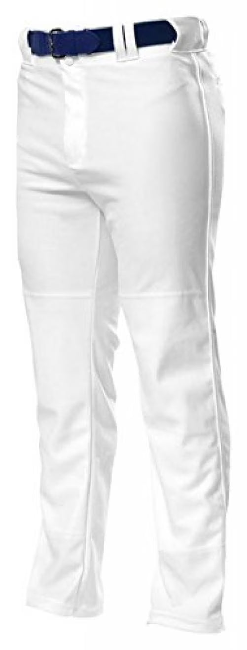 White Extra Large Baggy Cut Baseball Pant V1796