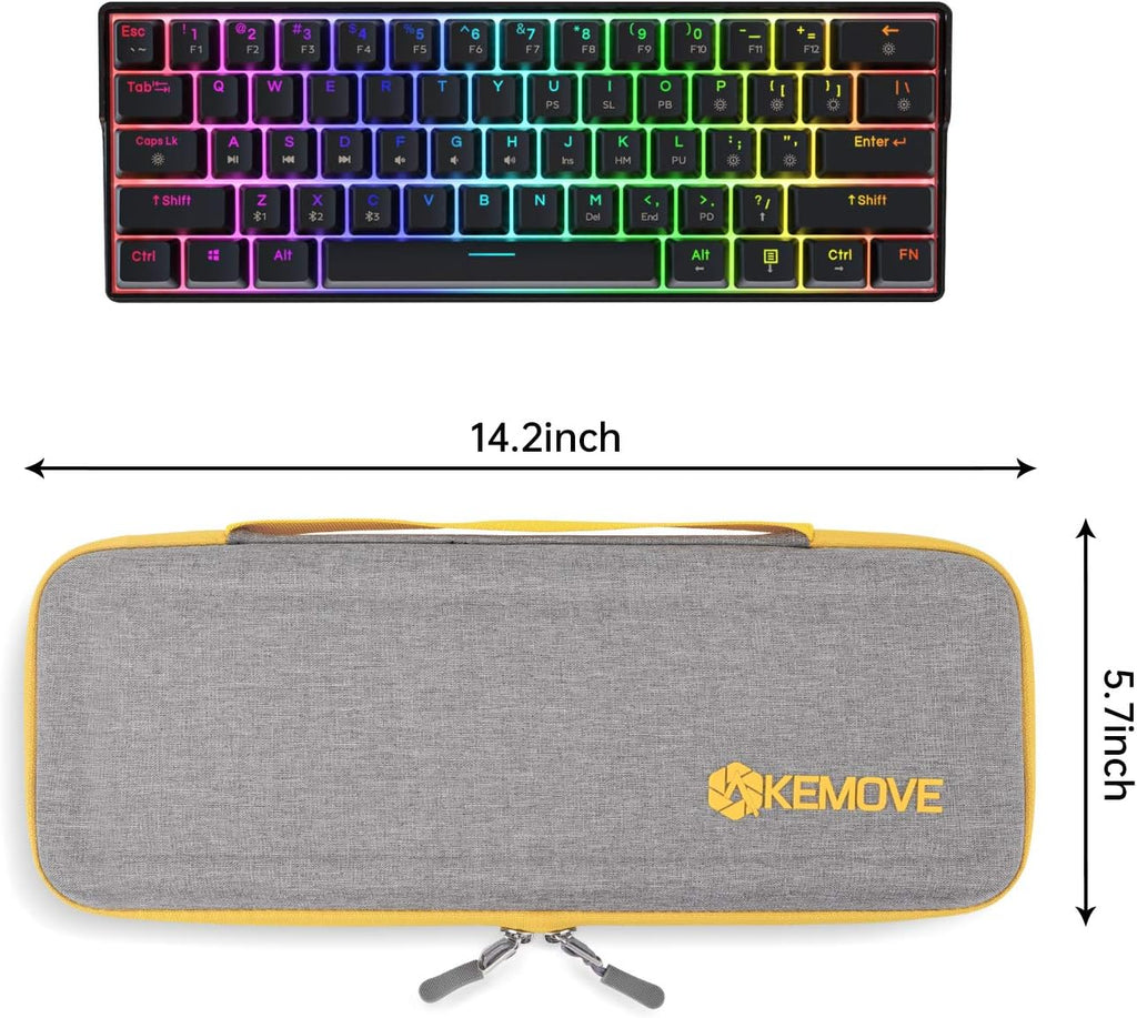 61 Key Hard EVA Keyboard Case, Pack of 2 F2166