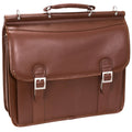 Brown Double Compartment Laptop Case P68219