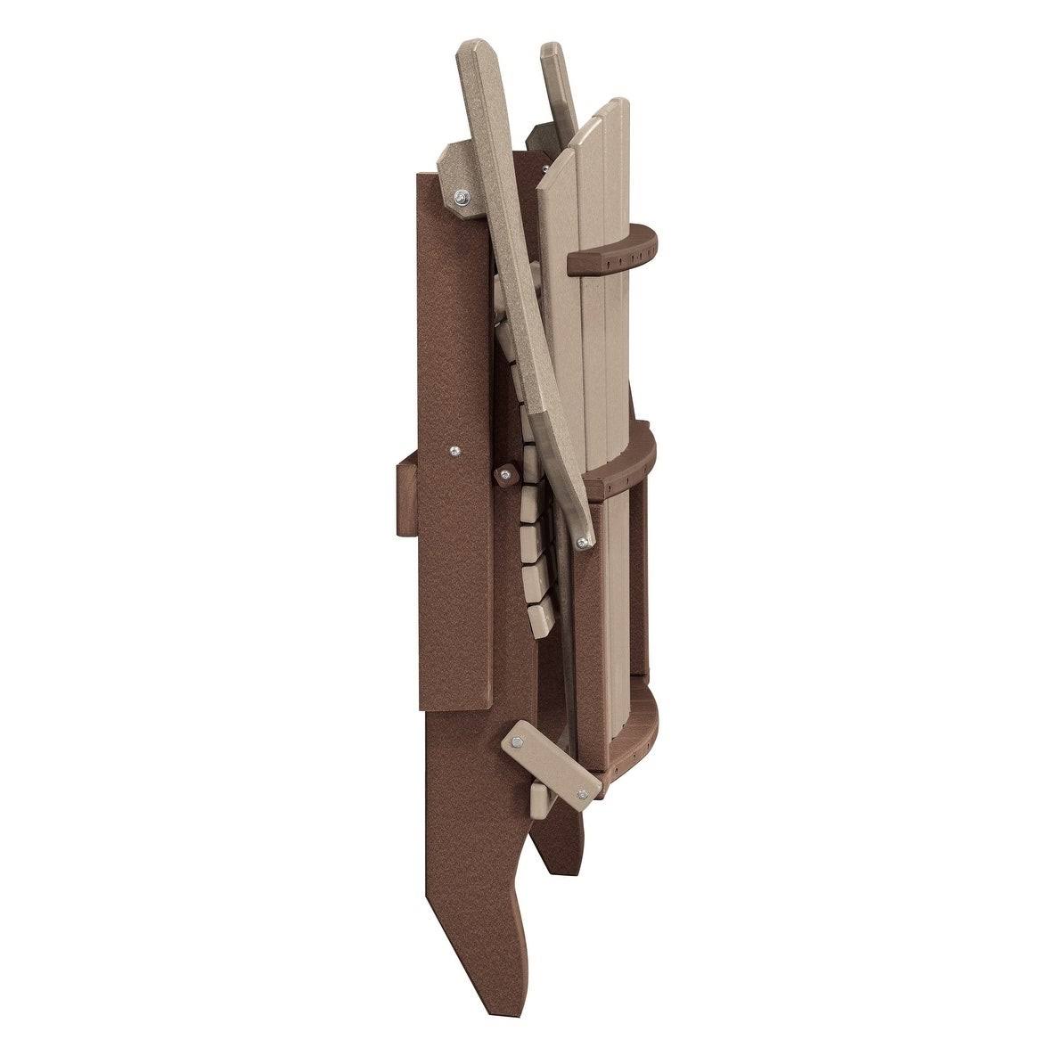 Weatherwood Tudor Brown Folding Adirondack Chair P7203
