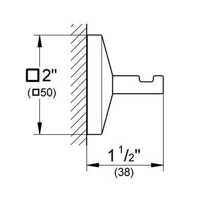 Chrome Robe Hook X578784