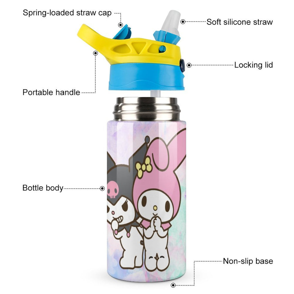 Stainless Steel Straw Water Bottle T166051