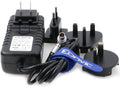 Right Angle 2 Pin to AC Power Adapter Cable with US EU Plugs Pack of 2 R2882