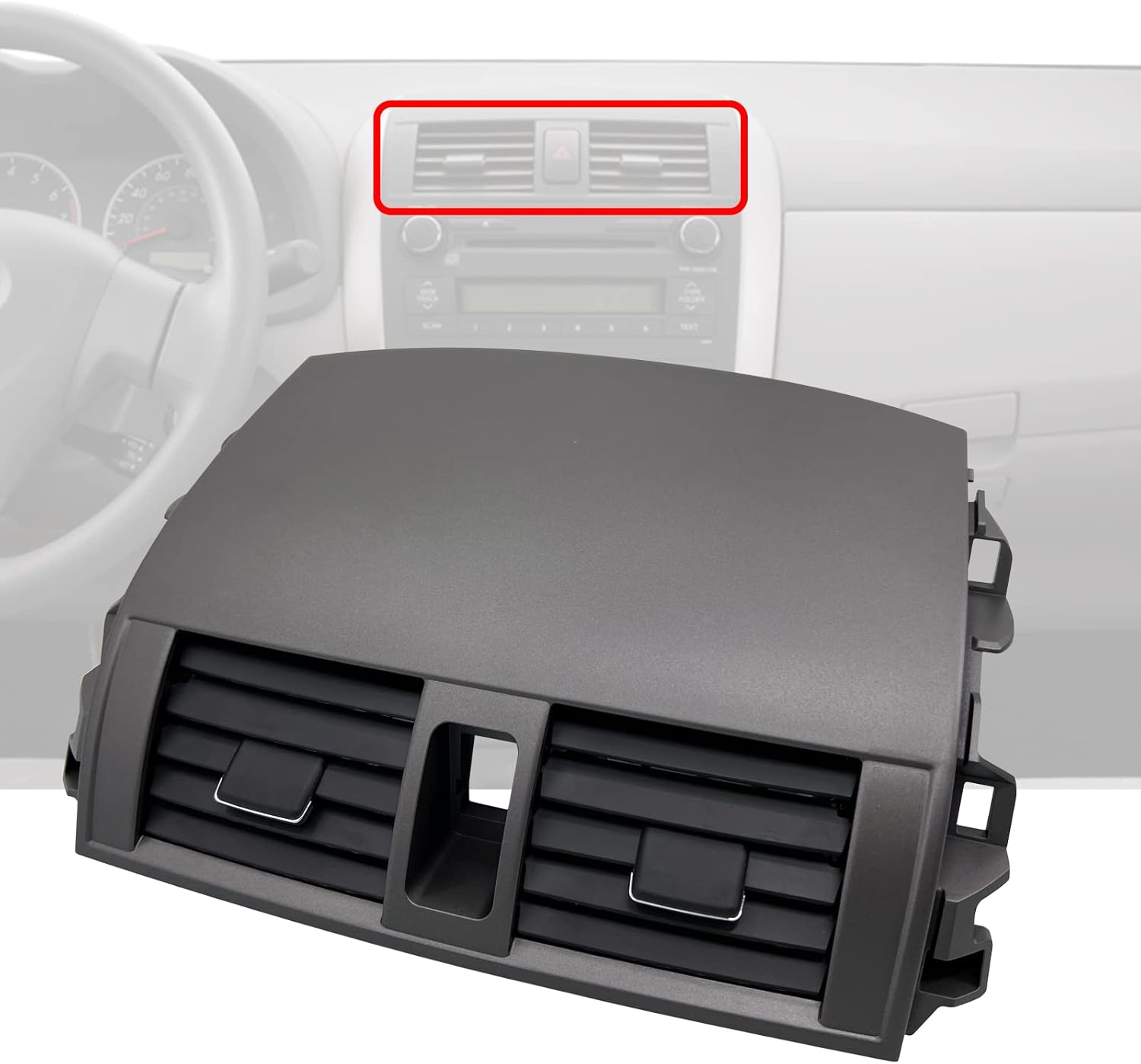 Center A/C Air Vent Upper Bezel Trim T60391