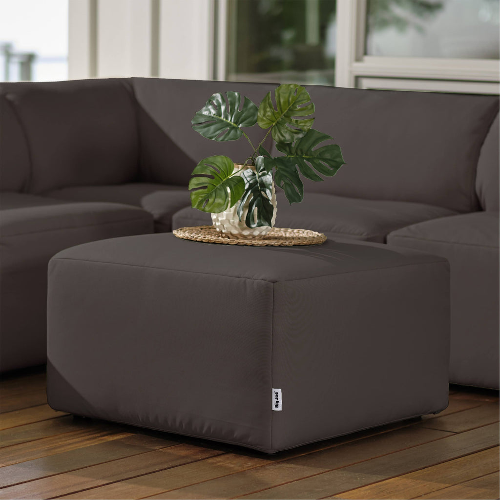 Castor Gray Outdoor Ottoman Q845