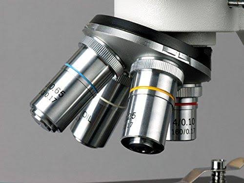 White Binocular Biological Microscope 40X-2500X with Slide Preparation Kit L5002
