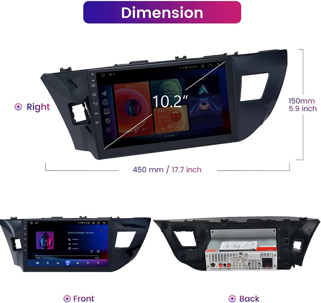 Car Stereo Bluetooth Radio with 1280x720 IPS Touch Screen J16570