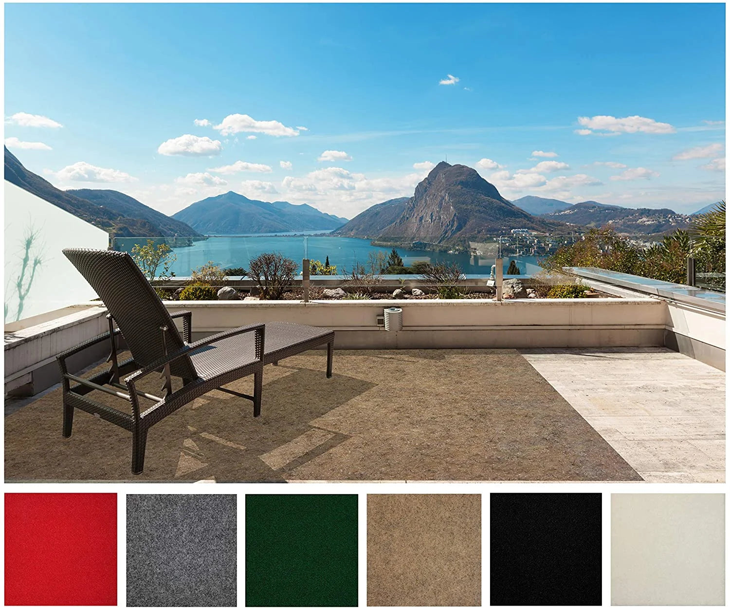 12' x 25' 100% UV Olefin Indoor/Outdoor Area Rug N74399
