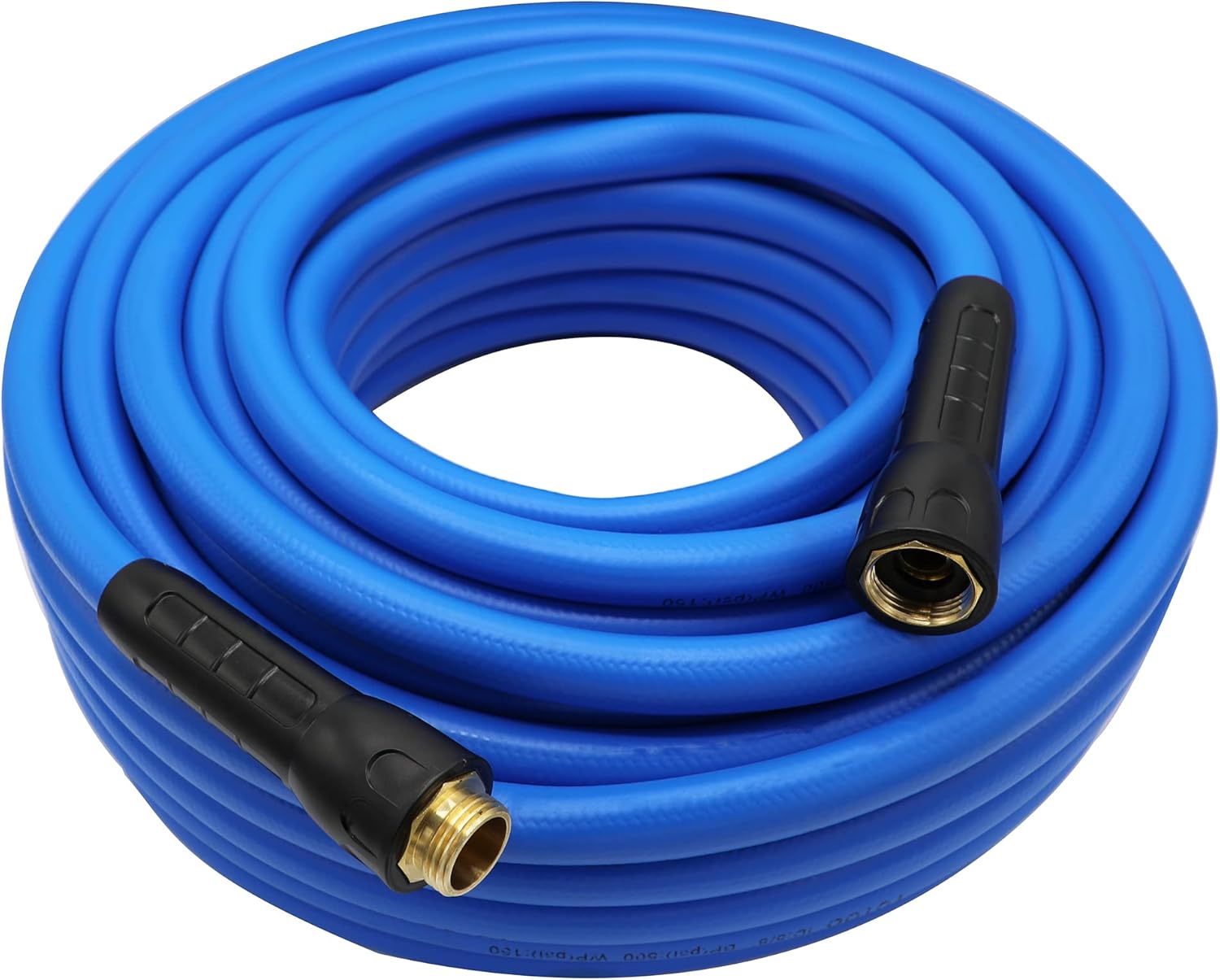 Heavy Duty Hybrid Garden Water Hose 5/8-Inch by 100-Feet, Blue, Pack of 2 H15033