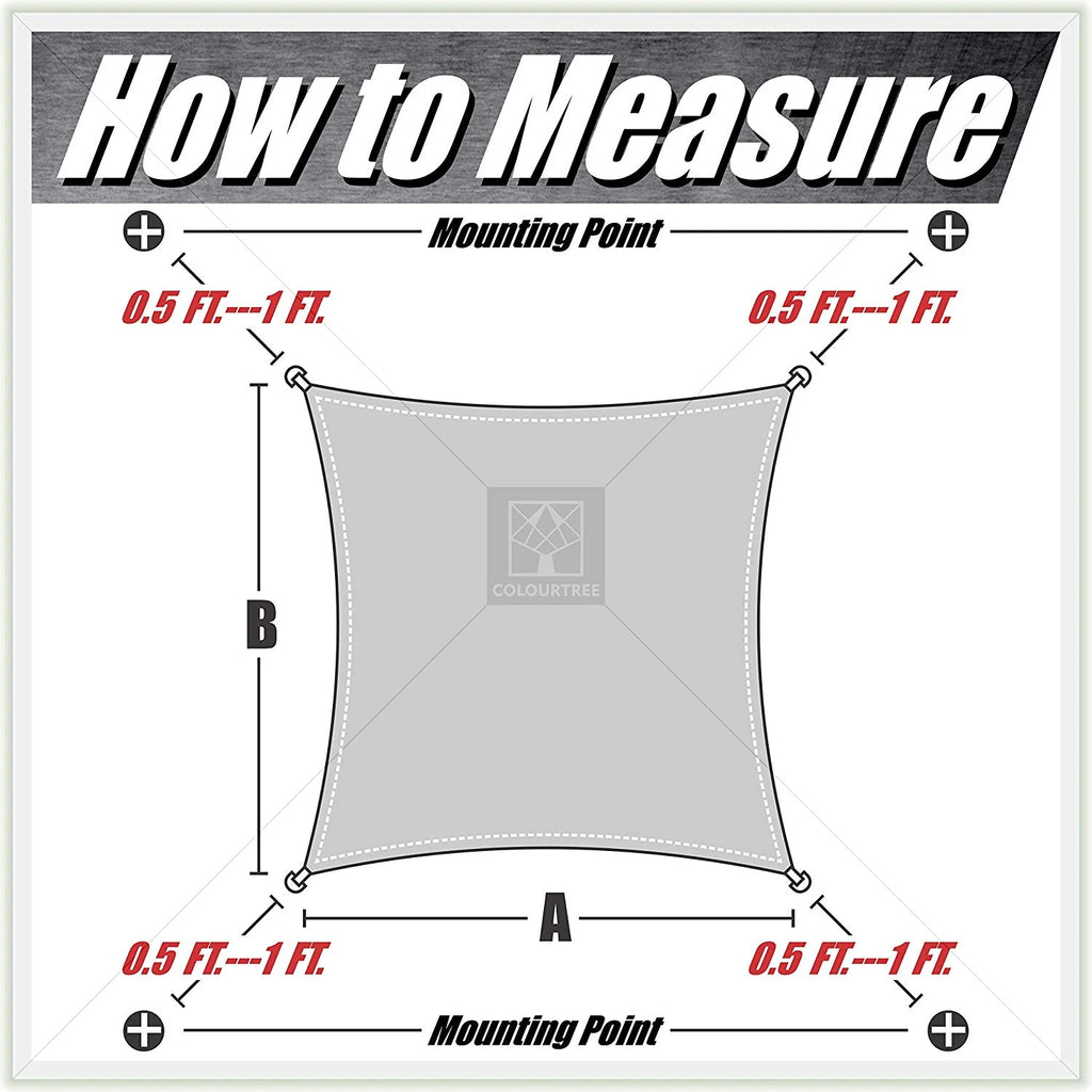 12' x 12' White Square Sun Shade Sail Canopy Mesh Fabric W251