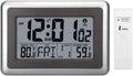 Wall Desk Clock with Indoor Outdoor Temperature Date Calendar F972957