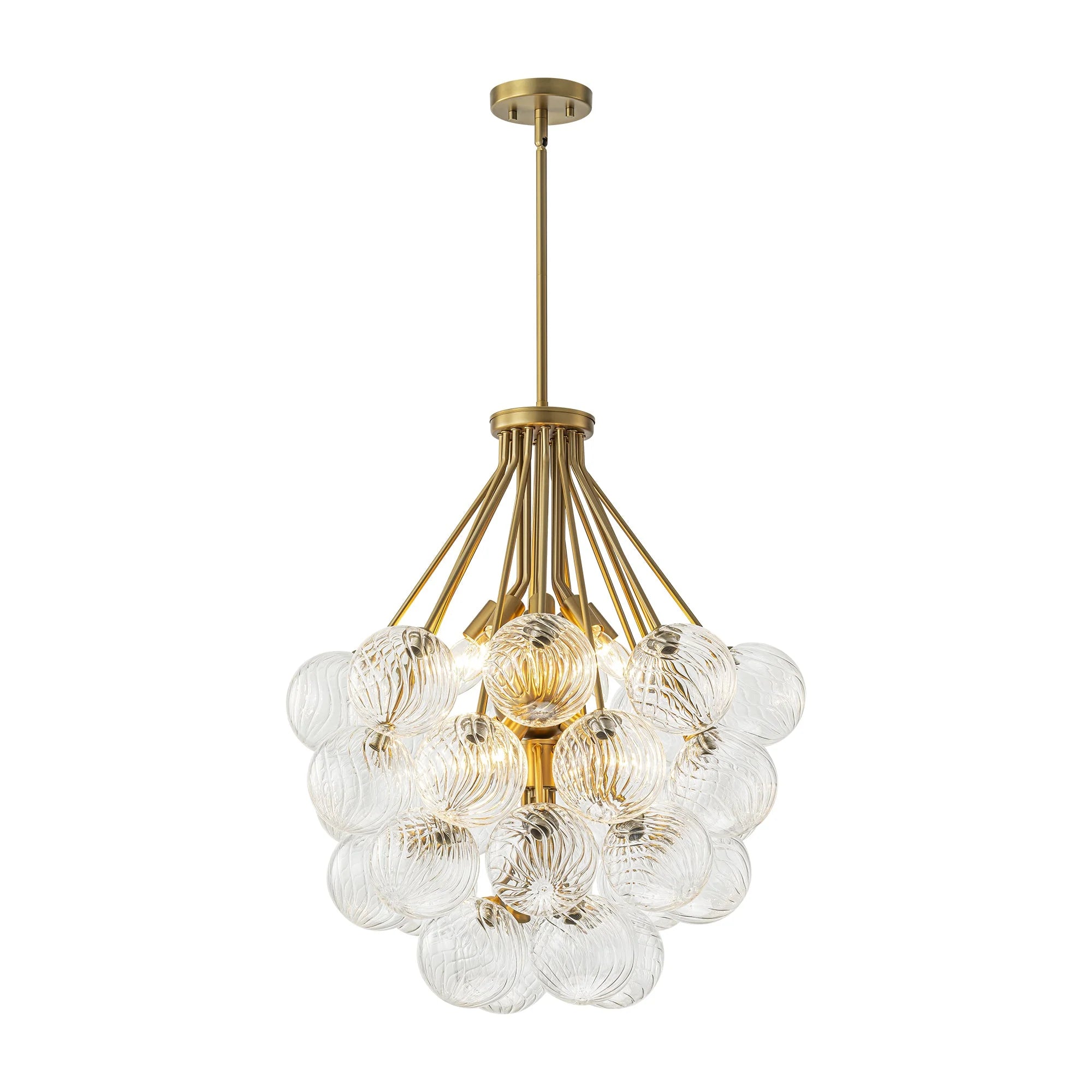 12-Light Glass Globe Sputnik Chandelier C24731