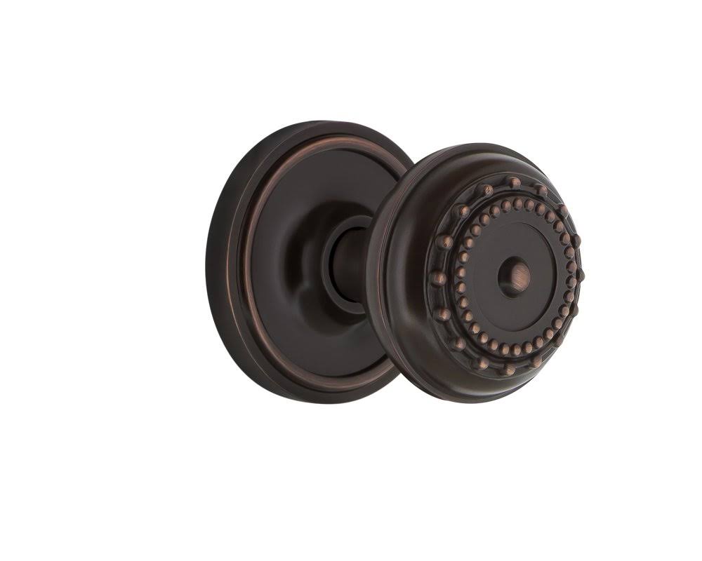 Classic Rosette Passage Door Knob, Timeless Bronze E5068