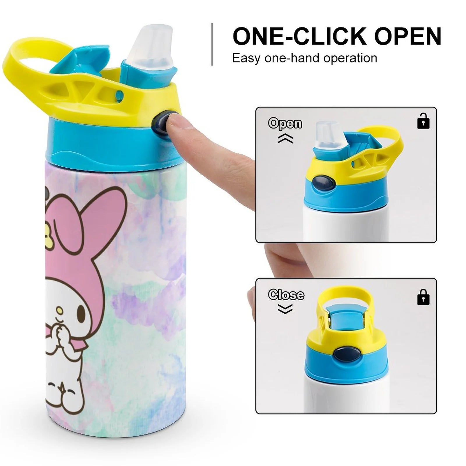 Stainless Steel Straw Water Bottle T166051