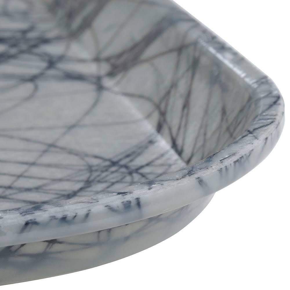 Swirl Gray 13 inch Square Fiberglass Camtray M15303