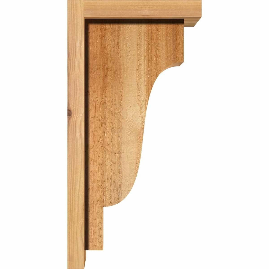 Rough Sawn Corbel with Backplate, Western Red Cedar G557