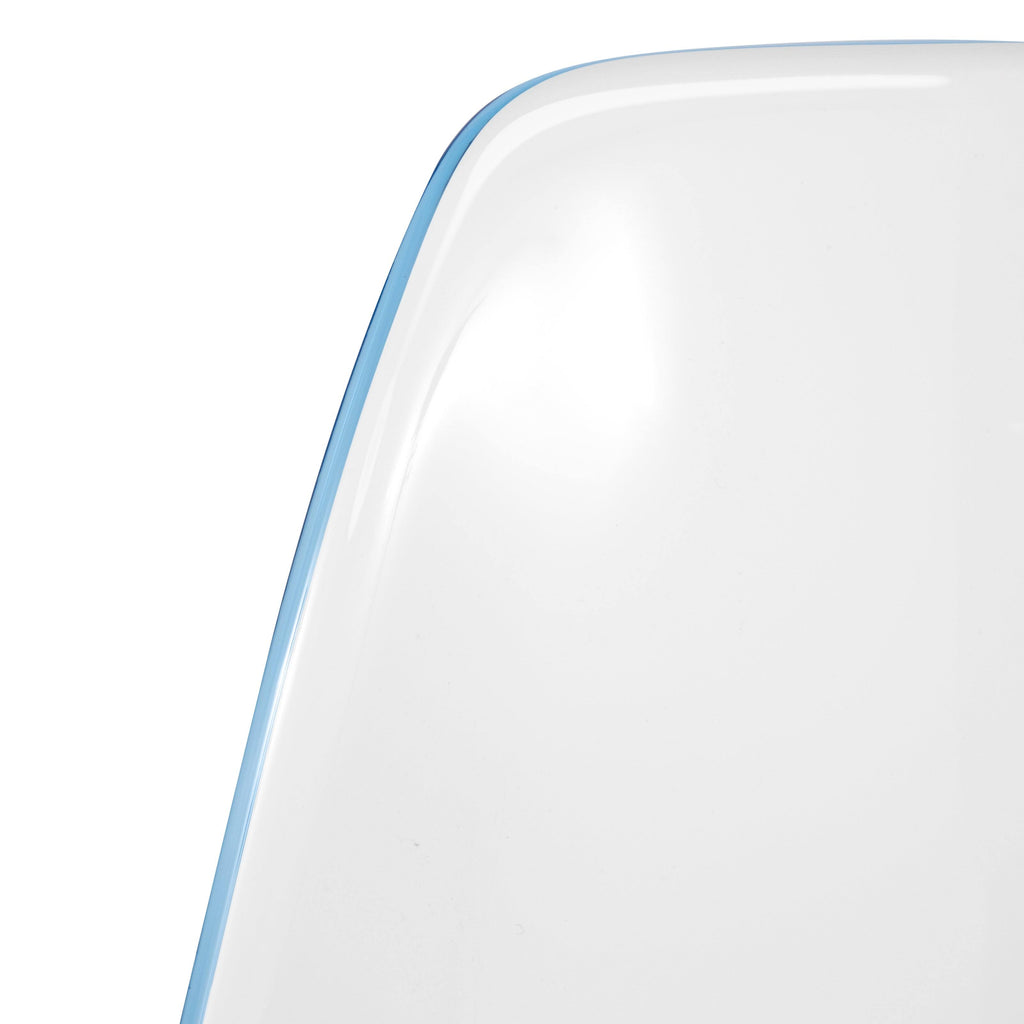 White Blue Dining Chair Q7760