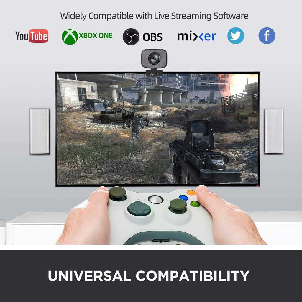 2K Ultra HD Webcam with Dual Microphone and Privacy Cover Q668