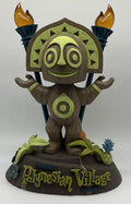 Orange Bird Tiki Totem Statue Figure Light Up F527