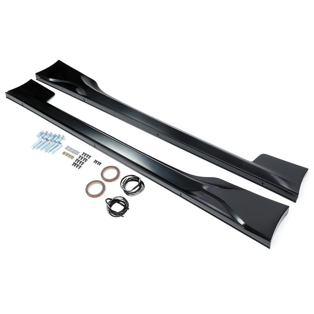 Black ABS Side Skirts for Subaru BRZ Scion FR-S Toyota 86 Coupe 2-Door N40908