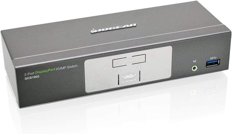 2-Port 4K UHD DisplayPort KVMP Switch with USB 3.0 Hub X283
