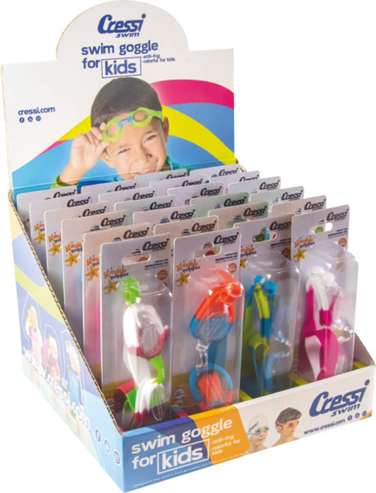 Child Starfish Kids Goggles 24pcs w/Display Y62593