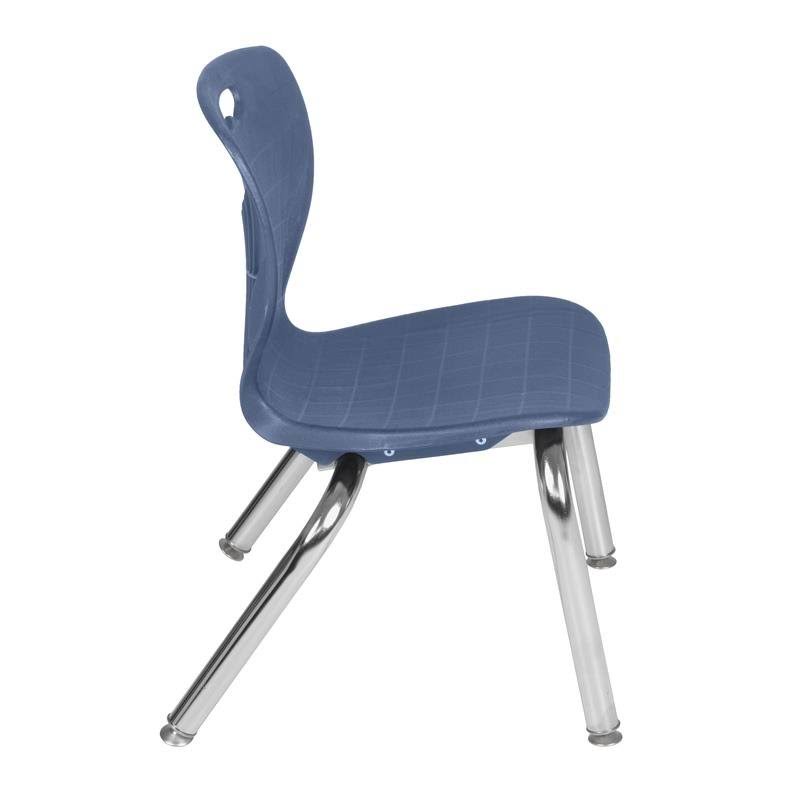 48x22 Round Height Adjustable Classroom Table with 4 Stack Chairs Z982708