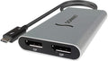 Thunderbolt 3 to Dual DisplayPort Adapter, Black/Silver F7145