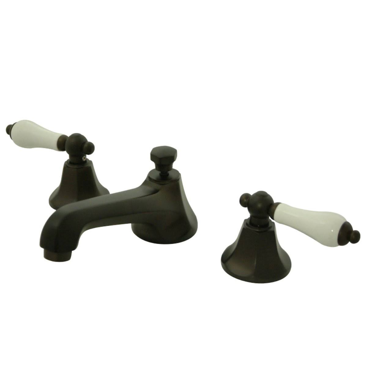 Matte Black 8 in. Widespread Bathroom Faucet V2841