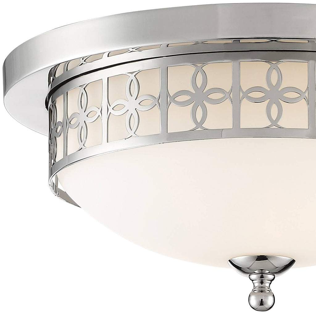 Polished Nickel 2 Light Ceiling Mount E612471