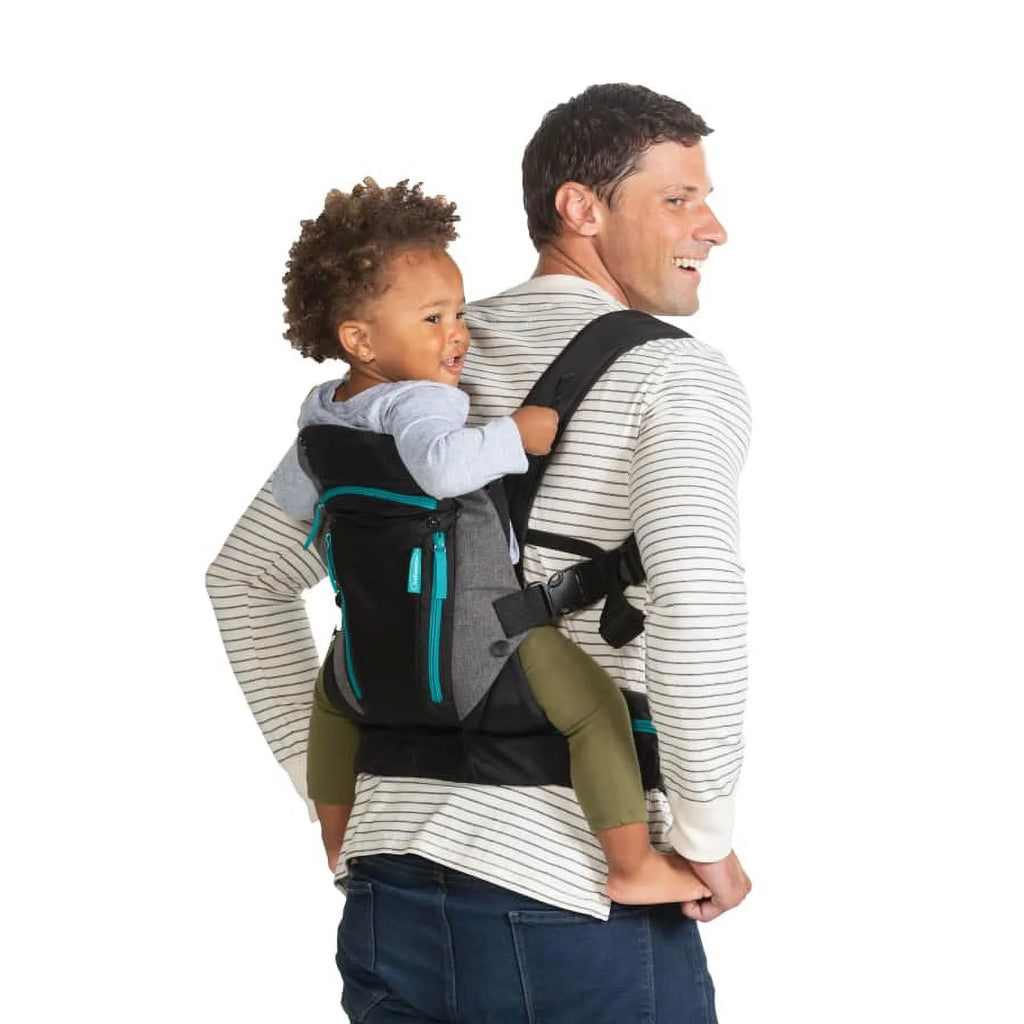 Black Ergonomic Baby Carrier, 4-Position, 8-40lbs C6257